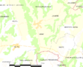 Map commune FR insee code 64388