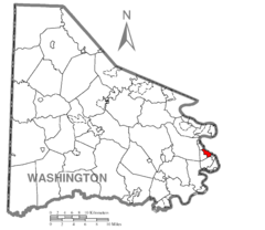 Map of Speers, Washington County, Pennsylvania Highlighted.png