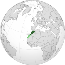 Morocco (orthographic projection, WS de-facto, claimed).svg