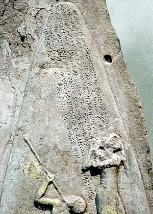 Archivo:P1050575 Louvre stèle de Naram-Sin inscription rwk