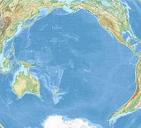 Isla Sandy ubicada en Océano Pacífico