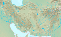 Mapa de la meseta iraní