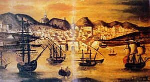 Archivo:Puerto de Huelva siglo XVIII