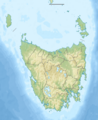 Relief Map of Tasmania