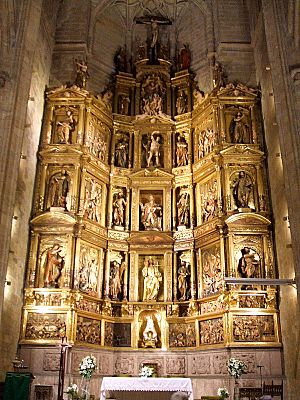 Archivo:San Sebastián - Iglesia de San Vicente Mártir, retablo mayor romanista 2