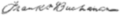 Signature of Franklin Buchanan