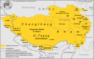 Territorios históricos del Tíbet.