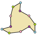 Twisted triangle star dodecagon