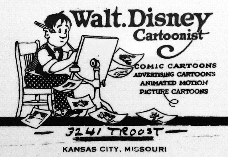 Walt Disney envelope ca. 1921