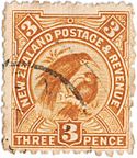 Archivo:1898 Huia 3 pence brown
