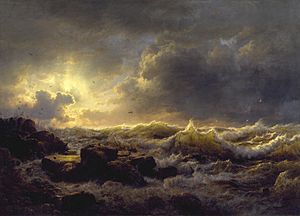 Archivo:Andreas Achenbach - Clearing Up—Coast of Sicily - Walters 37116