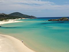 Chia beach, Sardinia, Italy