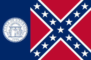 Archivo:Flag of the State of Georgia (1956–2001)