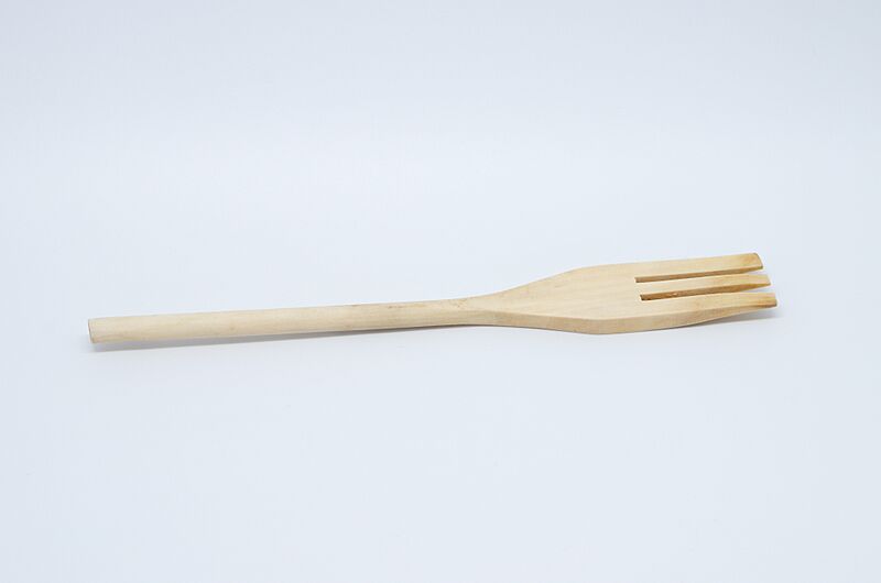 Fourchette en bois - dessus