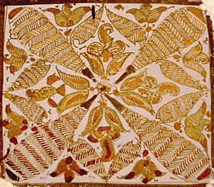 Archivo:Grande Mosquée de Kairouan, carreau de céramique lustrée du mihrab