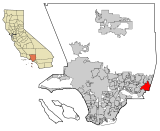 LA County Incorporated Areas Pomona highlighted.svg