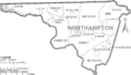 Map of Northampton County North Carolina With Municipal and Township Labels