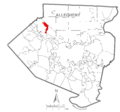 Map of Sewickley Hills, Allegheny County, Pennsylvania Highlighted
