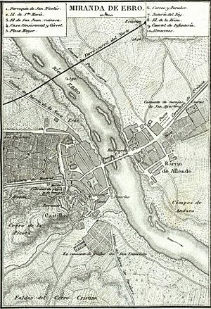 Archivo:Mapa de Miranda de Ebro (1868), por Francisco Coello