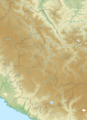 Mapa físico de localización Ayacucho