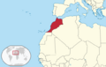 Morocco in its region (undisputed)