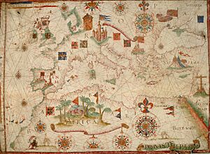 Archivo:Nautical chart of Mediterranean area, including Europe with British Isles and part of Scandinavia