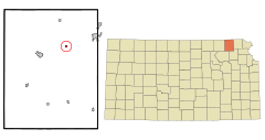 Nemaha County Kansas Incorporated and Unincorporated areas Oneida Highlighted.svg