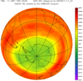 Ozone over southern hemisphere Sep11 1957-2001