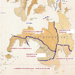Archivo:Philippine territorial map 1880 MINDANAO