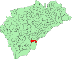 Extensión del término municipal de Palazuelos de Eresma en la provincia de Segovia