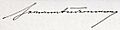 Signature of Hermann Sudermann