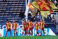 Syrianska supporters waving a flag