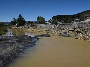 Archivo:Agua contaminada (Río Curanilahue)