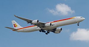Archivo:Airbus A340-642 - Iberia - EC-JLE