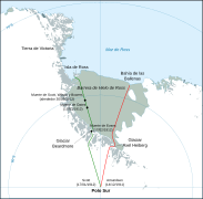 Antarctic expedition map (Amundsen - Scott)-es