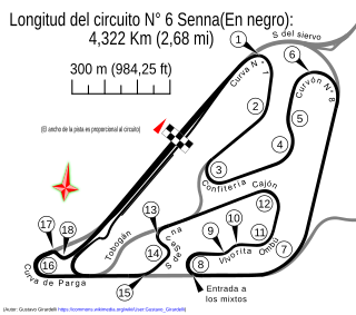 Autódromo Oscar y Juan Gálvez Circuito N° 6 por Senna.svg