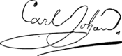 Firma de Carlos XIV Juan de Suecia