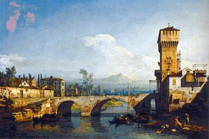 Archivo:Bernardo Bellotto, il Canaletto - Capriccio Padovano - WGA01821