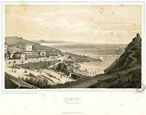 Archivo:Biarritz - Vue du Port-vieux - Fonds Ancely - B315556101 A HENNEBUTTE 1 1 054
