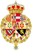 Coat of Arms of Francis of Assisi, King of Spain (Order of Charles III Version).svg