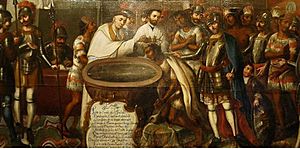 Archivo:Evangelización por la Orden Franciscana