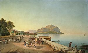 Archivo:Franz Ludwig Catel Spaziergang in Palermo