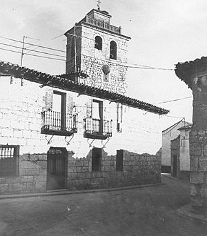 Archivo:Fundación Joaquín Díaz - Casa y torre de iglesia parroquial de Nuestra Señora de la Asunción - Geria (Valladolid)