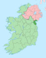Island of Ireland location map Louth