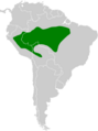 Lanio versicolor map