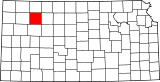 Map of Kansas highlighting Sheridan County.svg