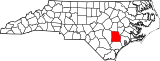 Map of North Carolina highlighting Duplin County.svg