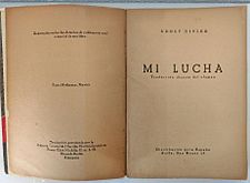 Archivo:Mi lucha - Primera y segunda páginas - Adolf Hitler - 1937