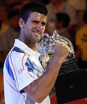 Archivo:Novak Djokovic AO win 2011