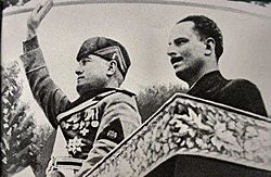 Archivo:Oswald Mosley and Benito Mussolini 1936